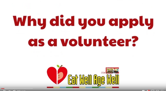 Eat Well Age Well Volunteer Interview